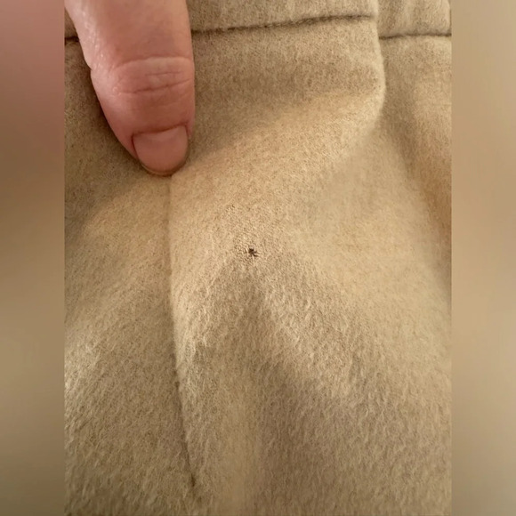 MAX MARA Italy High Rise 100% Camel Hair Trouser Dress Pant Luxury Sz 8 *FLAW* - Picture 5 of 13